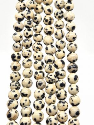 6mm Dalmatian Jasper Rounds