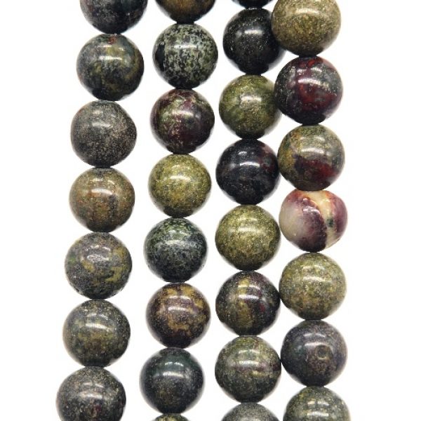 8mm-bloodstone_beadology-iowa Bloodstone Rounds (8mm & 4mm)