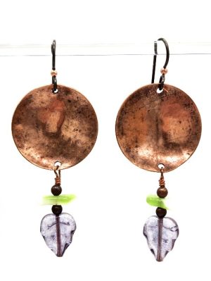 Cupped Copper Earrings