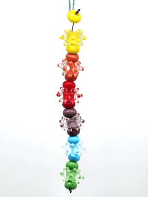 Rainbow of Spikey Lampwork Beads