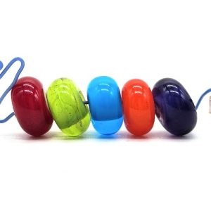 Vibrant Lampwork Rondels