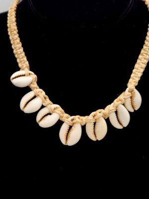 Hemp and Cowrie Necklace