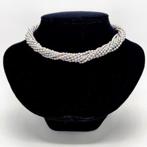 Gray Multistrand Pearl Necklace
