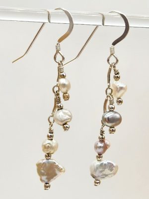 Friday Night Out:  Pearl Dangle Earrings