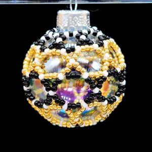 New Class!  Mini Beaded Ornament--this class is full, call to get on a waiting list.