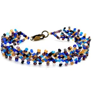 Gem-toned Twenties Weave Bracelet
