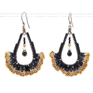 New Class!  Teardrop Ruffle Earrings