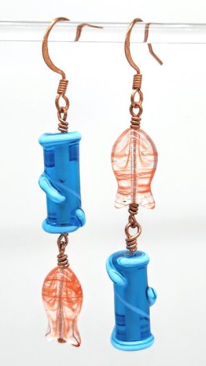 fish-and-wave-earrings_beadology-iowa Fish and Wave Earrings