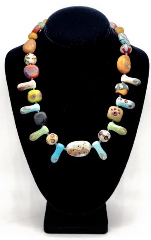 matte-lampwork-glass-earrings_beadology-iowa Matte Lampwork Glass Necklace