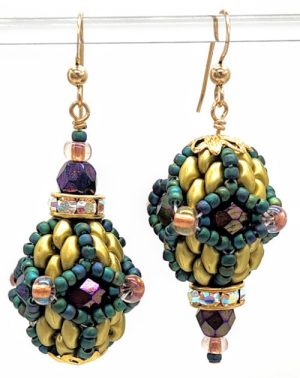 stained-glass-beaded-earrings_beadology-iowa Stained Glass Beaded Earrings