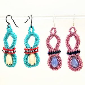 herringbone-link-earrings_beadology-iowa New Class! Herringbone Link Earrings