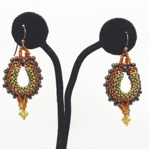 Olive Curved Craw Earrings